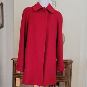 Preston & York Vibrant Red Cape Coat